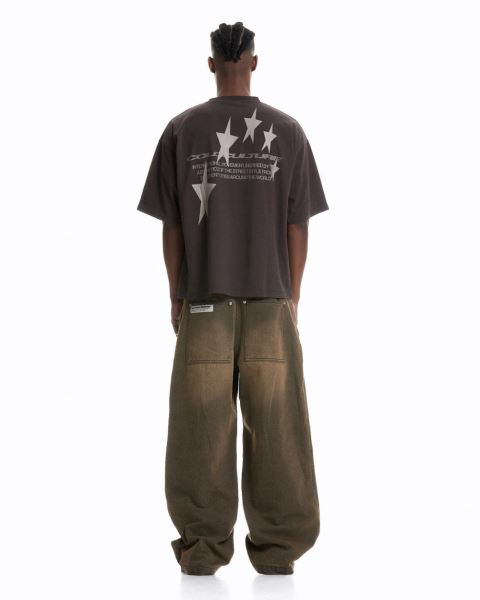 Cold Culture Cosmos Arc T Shirt Brown | 95410-TCRH