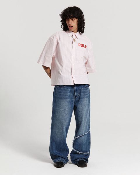Cold Culture Countdown Shirt Pink | 91854-UMZV