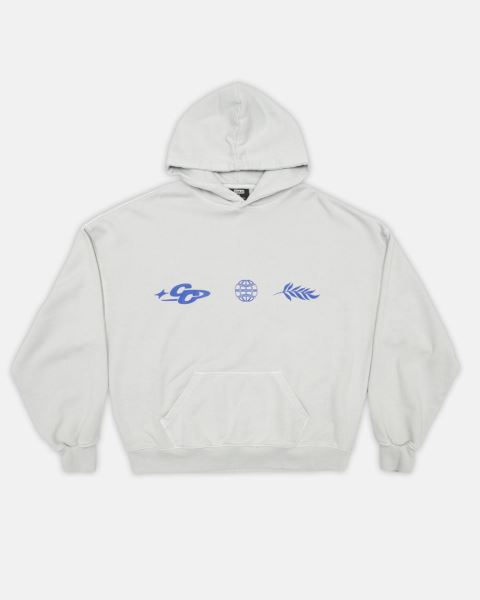 Cold Culture Creating Hoodie Light Grey | 80594-PJUI