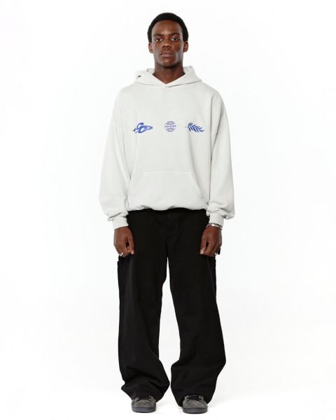 Cold Culture Creating Hoodie Light Grey | 80594-PJUI