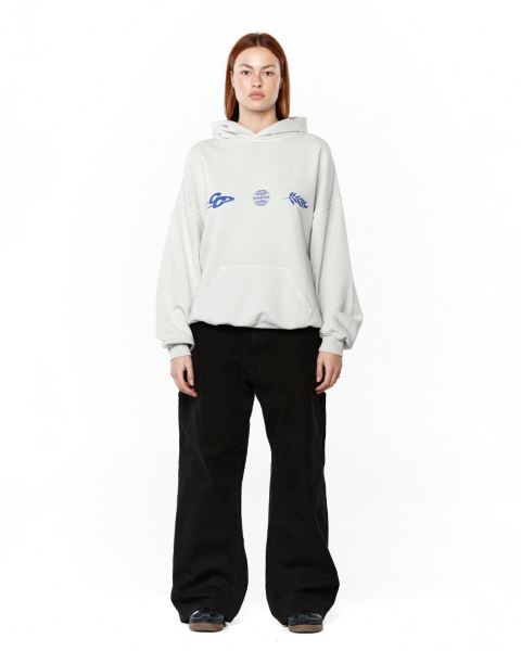 Cold Culture Creating Hoodie Light Grey | 80594-PJUI