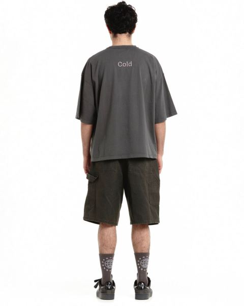 Cold Culture C*star T Shirt Dark Grey | 68750-ZBER
