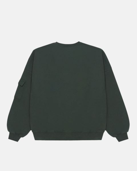 Cold Culture Daily Cargo Crewneck Sweatshirts Green | 09386-MCPR
