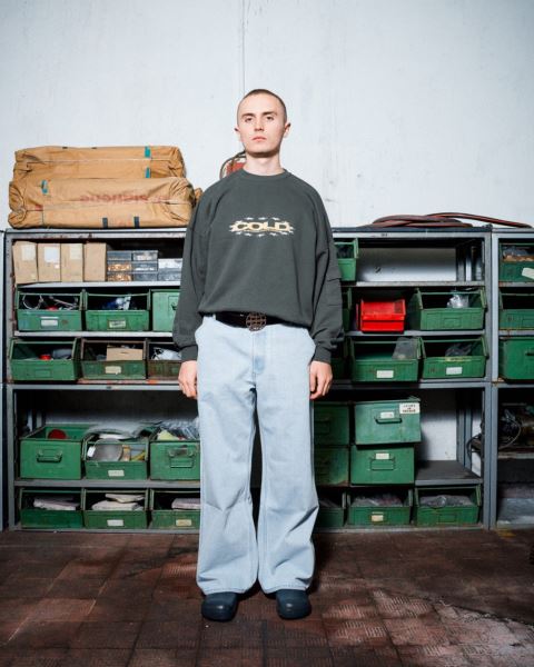 Cold Culture Daily Cargo Crewneck Sweatshirts Green | 09386-MCPR