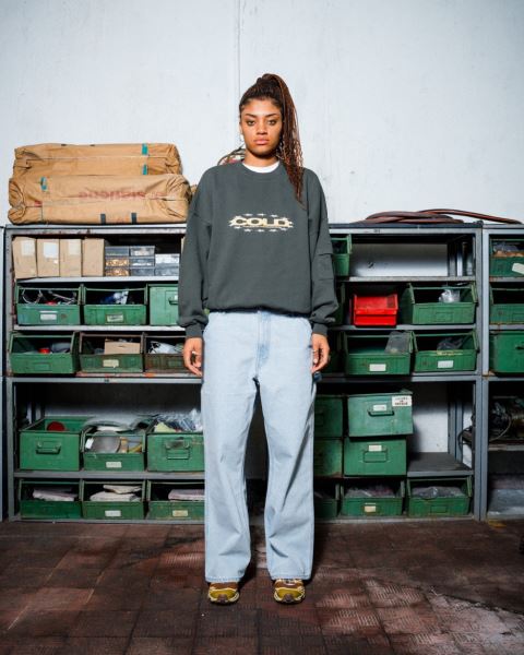 Cold Culture Daily Cargo Crewneck Sweatshirts Green | 09386-MCPR