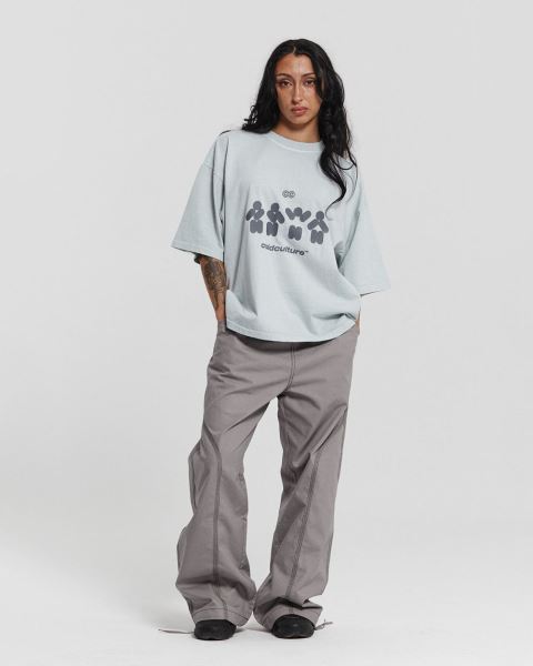 Cold Culture Dancing T Shirt Silver | 30854-NLKM