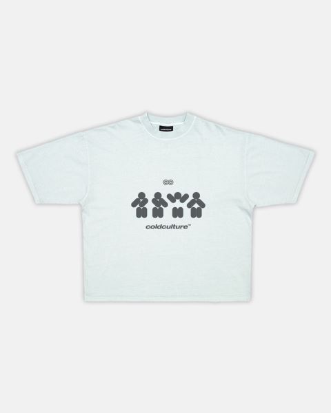 Cold Culture Dancing T Shirt Silver | 30854-NLKM