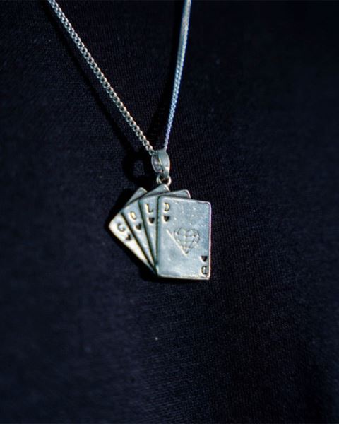 Cold Culture Deck Necklace Jewelry Silver White | 85762-XHBE