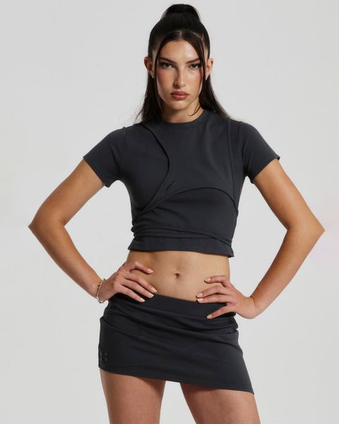 Cold Culture Deconstructed T Shirt Dark Blue | 69428-TNCZ