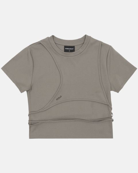Cold Culture Deconstructed T Shirt Grey | 97413-RSXY