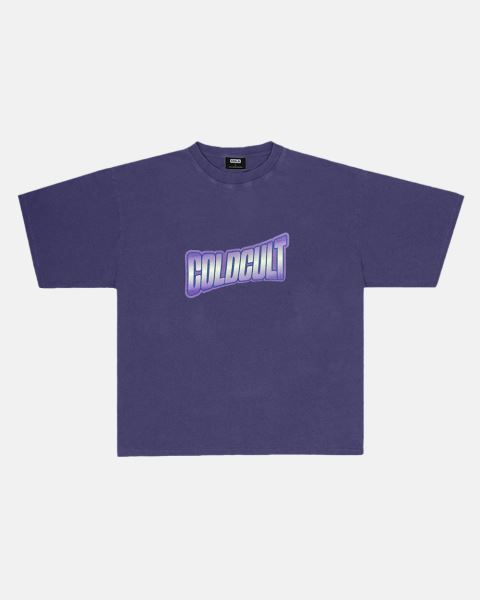 Cold Culture Deimons T Shirt Deep Lavender | 09516-DGYQ
