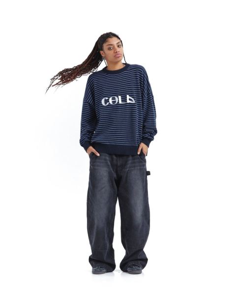 Cold Culture Delos Knitwear Blue | 15604-JSAL