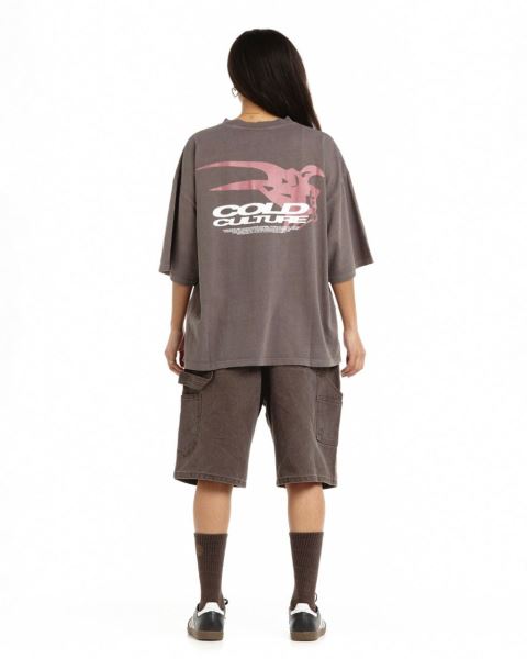Cold Culture Demon Face T Shirt Black | 69237-FIGL