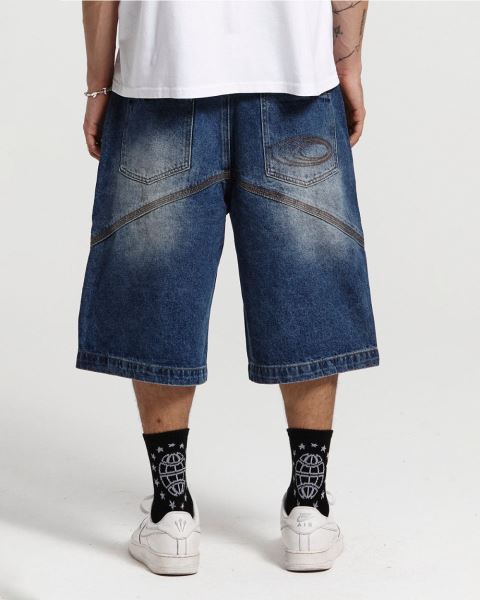 Cold Culture Destination Shorts Blue | 63982-YDHA
