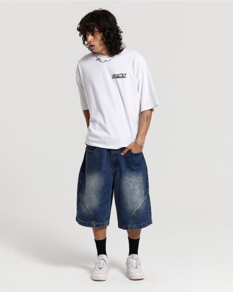 Cold Culture Destination Shorts Blue | 63982-YDHA