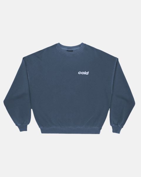 Cold Culture Dice Crewneck Sweatshirts Blue | 91672-EASX