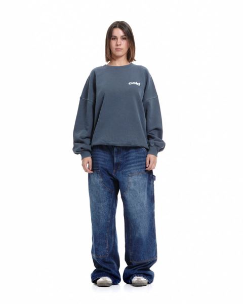 Cold Culture Dice Crewneck Sweatshirts Blue | 91672-EASX