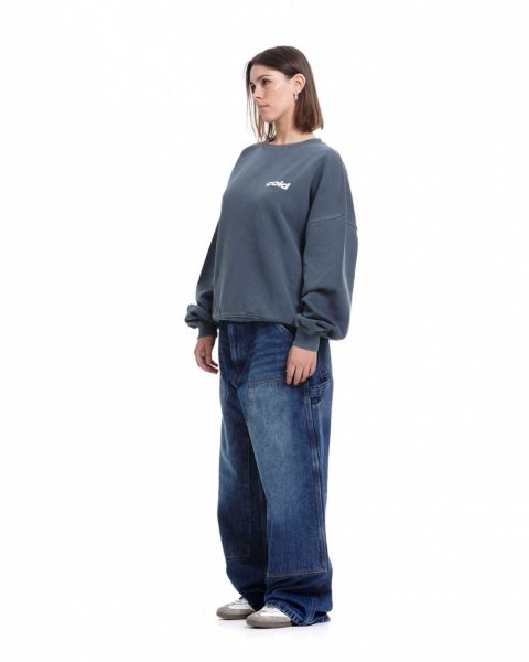 Cold Culture Dice Crewneck Sweatshirts Blue | 91672-EASX