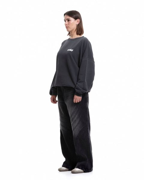 Cold Culture Dice Crewneck Sweatshirts Black | 21364-UGTH