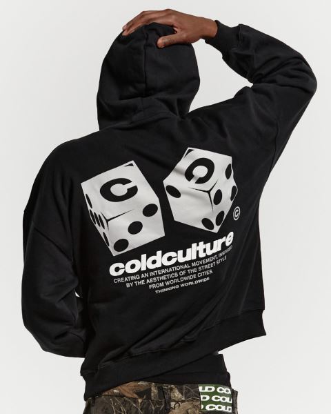 Cold Culture Dice Hoodie Black | 53460-OWDR