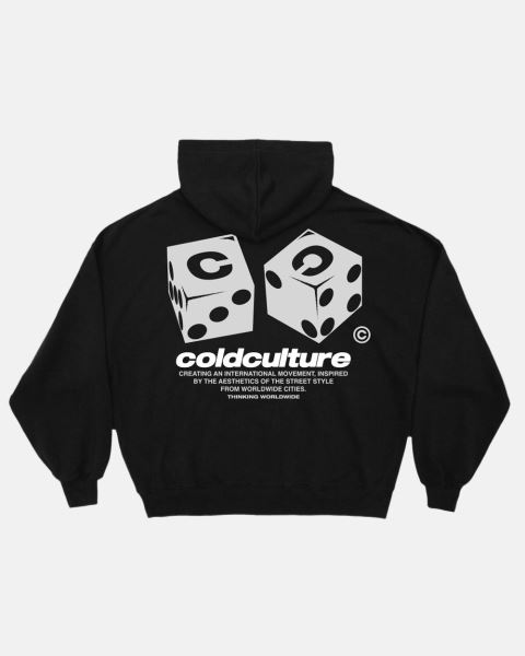 Cold Culture Dice Hoodie Black | 53460-OWDR