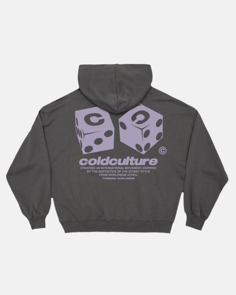 Cold Culture Dice Hoodie Grey | 91326-ZHFA