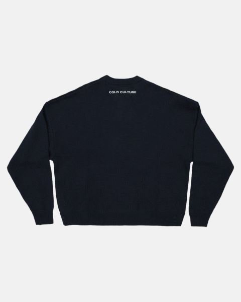 Cold Culture Dice Knitwear Blue | 74059-YTCV