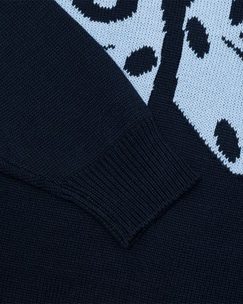 Cold Culture Dice Knitwear Blue | 74059-YTCV