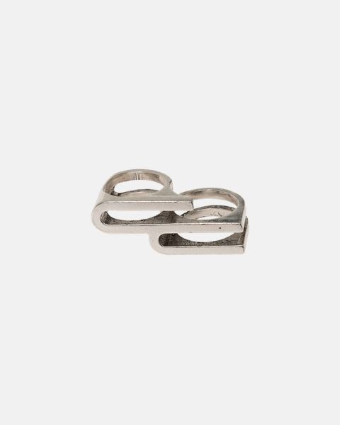 Cold Culture Double C Ring Jewelry Silver Yellow | 06729-NHAI