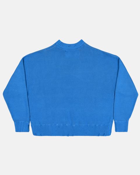 Cold Culture Double C Stars Knitwear Blue | 53019-BYSD