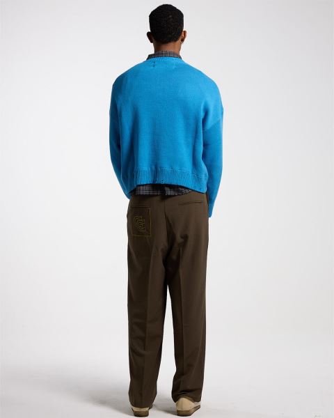 Cold Culture Double C Stars Knitwear Blue | 53019-BYSD