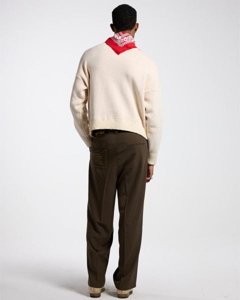 Cold Culture Double C Stars Knitwear White | 18742-PEXD