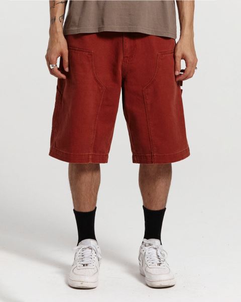 Cold Culture Double Knee Shorts Copper Blue | 68294-KLCR