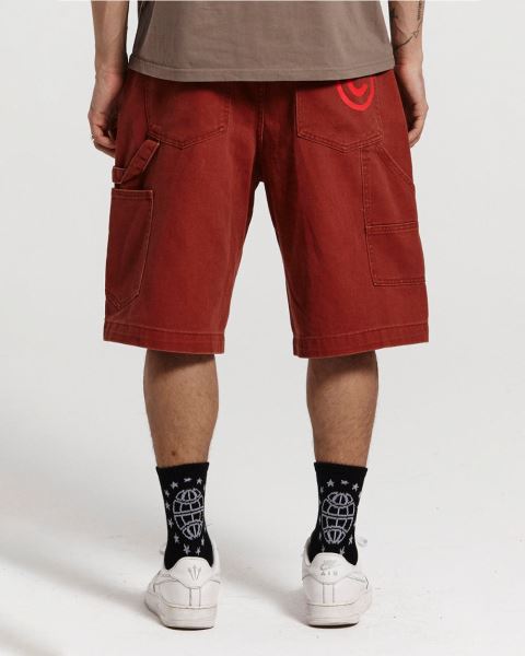 Cold Culture Double Knee Shorts Copper Blue | 68294-KLCR
