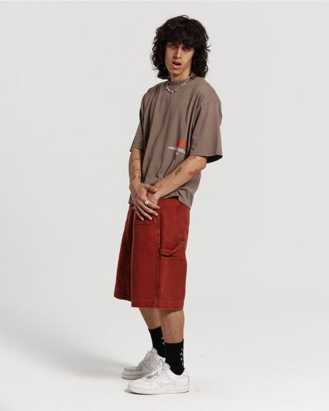 Cold Culture Double Knee Shorts Copper Blue | 68294-KLCR