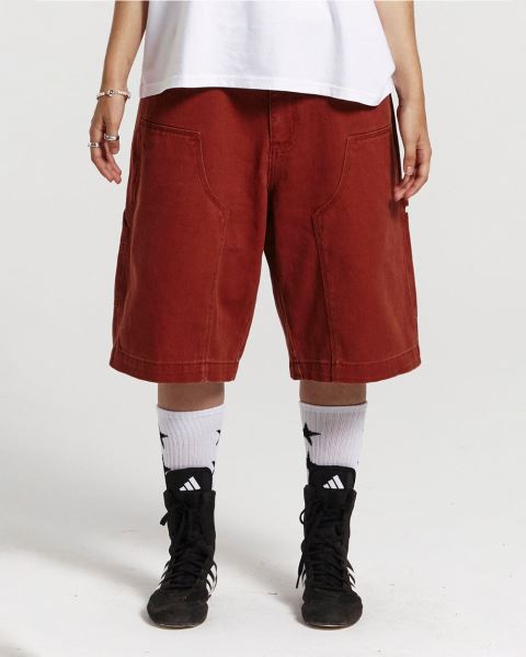 Cold Culture Double Knee Shorts Copper Blue | 68294-KLCR