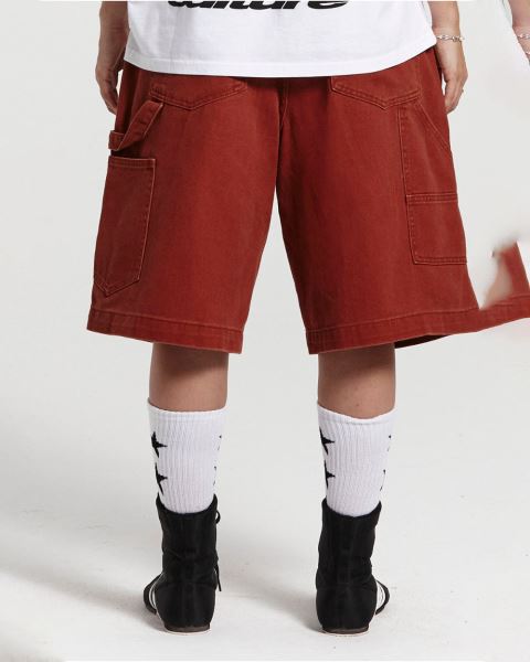 Cold Culture Double Knee Shorts Copper Blue | 68294-KLCR