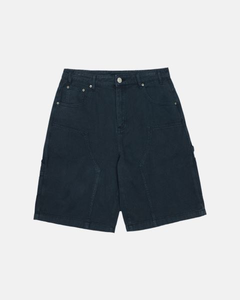 Cold Culture Double Knee Shorts Dark Blue | 98045-FTJL