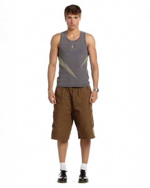 Cold Culture Double Pocket Shorts Grey | 47139-IKML