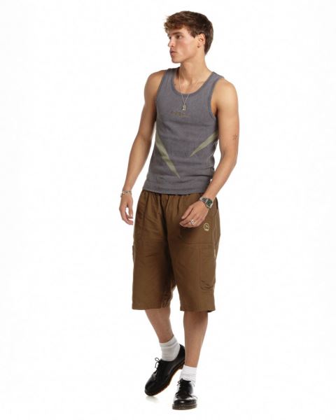 Cold Culture Double Pocket Shorts Grey | 47139-IKML