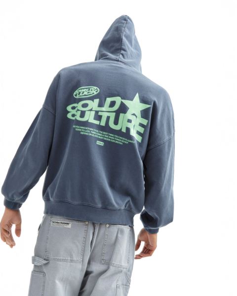 Cold Culture Down To Luck Hoodie Yellow | 60178-DGWF