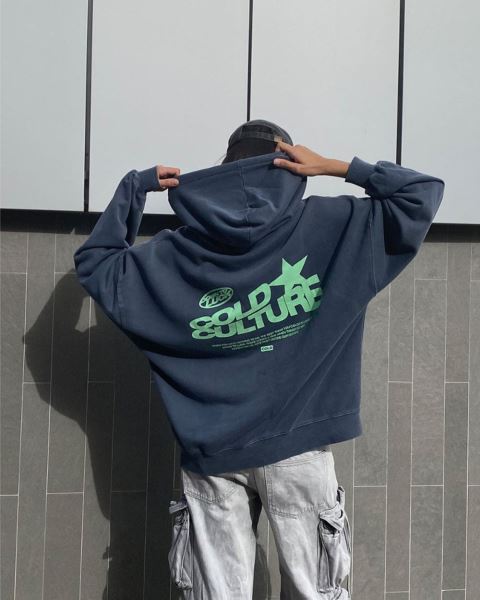 Cold Culture Down To Luck Hoodie Yellow | 60178-DGWF