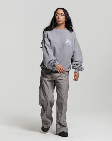 Cold Culture Dragon Pixel Crewneck Sweatshirts Blue | 87491-ZPRC