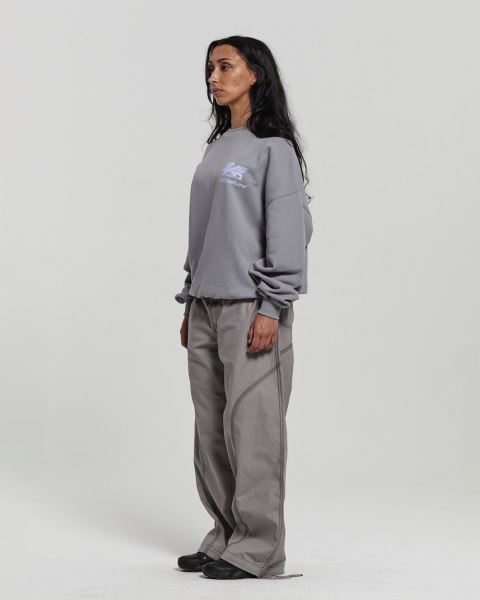 Cold Culture Dragon Pixel Crewneck Sweatshirts Blue | 87491-ZPRC