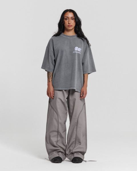 Cold Culture Dragon Pixel T Shirt Grey | 35980-UFSD
