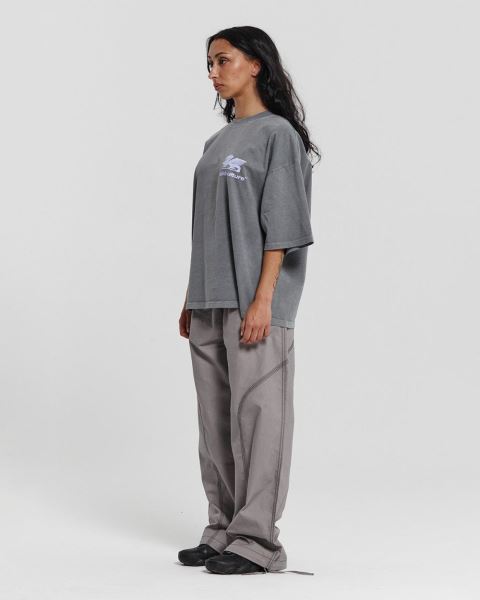 Cold Culture Dragon Pixel T Shirt Grey | 35980-UFSD