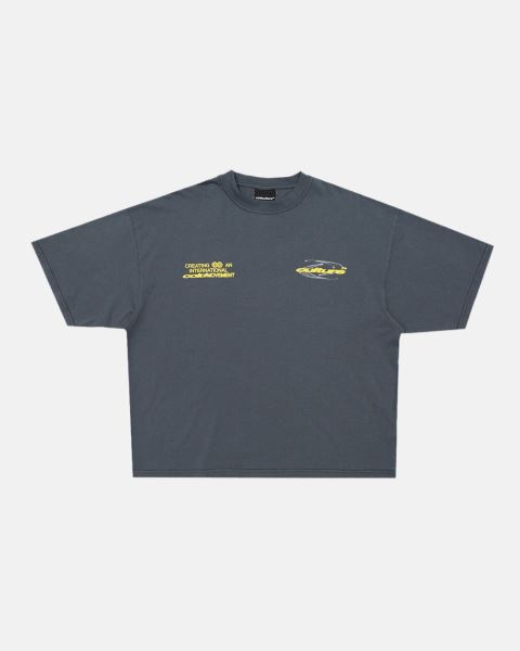 Cold Culture Dynamic T Shirt Dark Blue | 65137-QTIN
