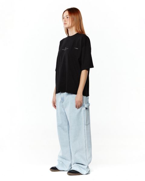 Cold Culture Endlessly T Shirt Black | 81456-IRHD