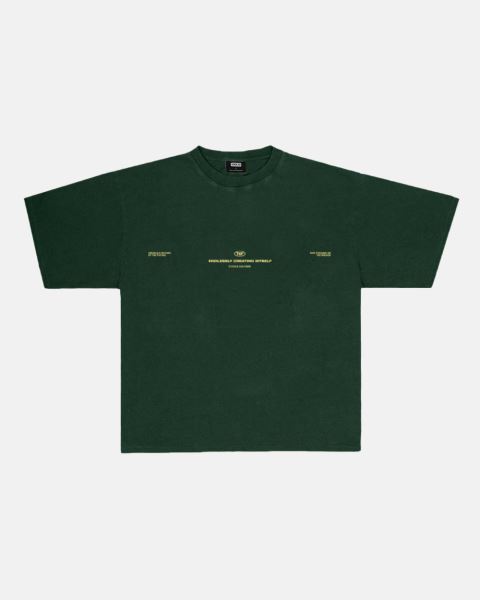 Cold Culture Endlessly T Shirt Green | 70916-GMXA
