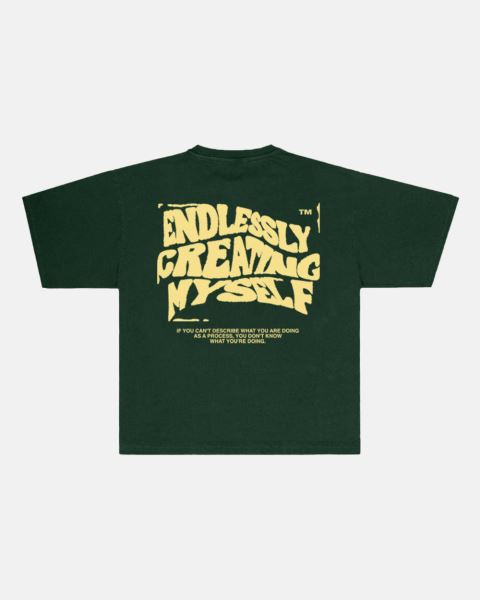 Cold Culture Endlessly T Shirt Green | 70916-GMXA